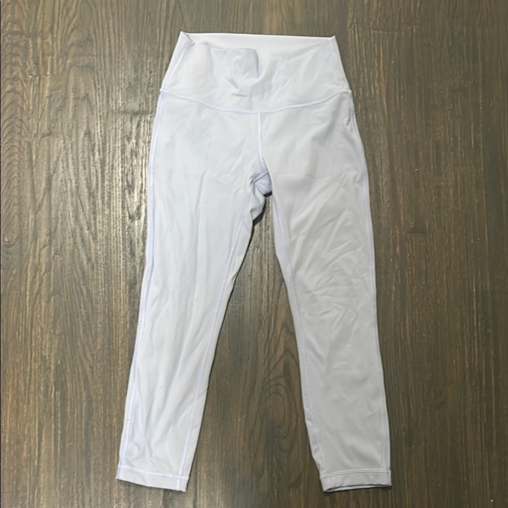 White High-Waisted Leggings - Picture 2 of 5